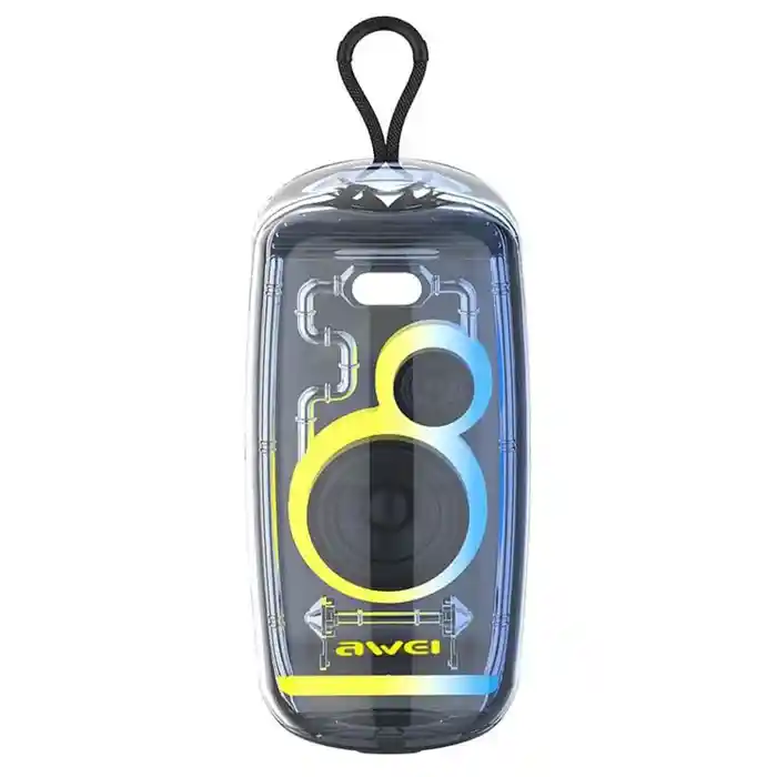 AWEI KA32 Waterproof Bluetooth Speaker TWS Pairing Music Player Subwoofer with Colorful Light